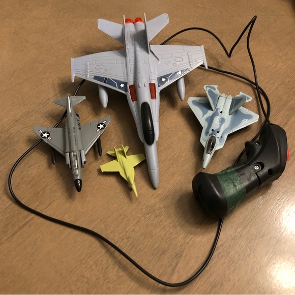 Bundle of Jet Air Force Navy Military Remote Control Play Toy Set - Picture 1 of 4